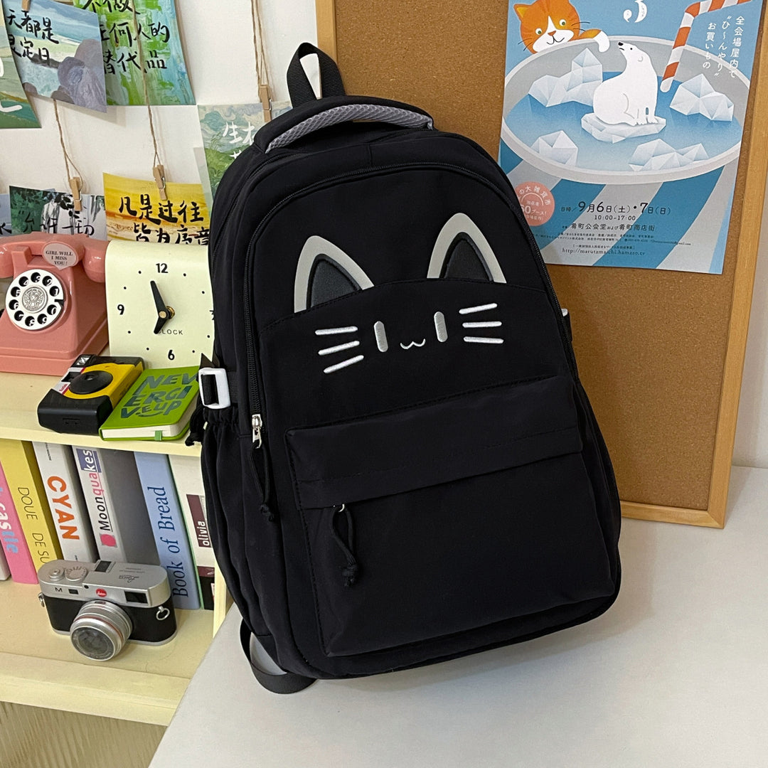 Verspielt katzenmotivierter Rucksack