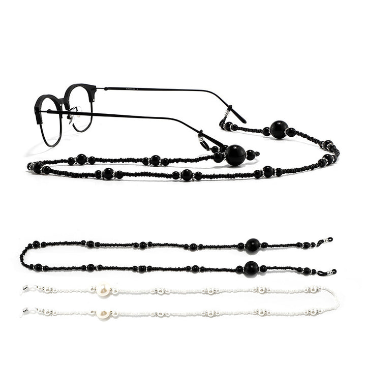 Elegante Perlenbesetzte Brillen Kette Karnz