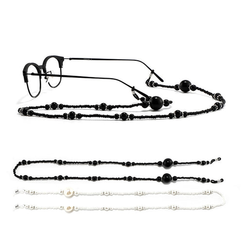 Elegante Perlenbesetzte Brillen Kette Karnz