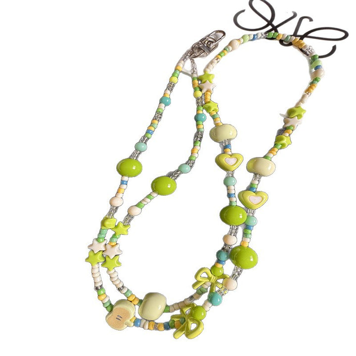 Farbenfrohes Perlen-Handyhalsband Karnz 1790135533
