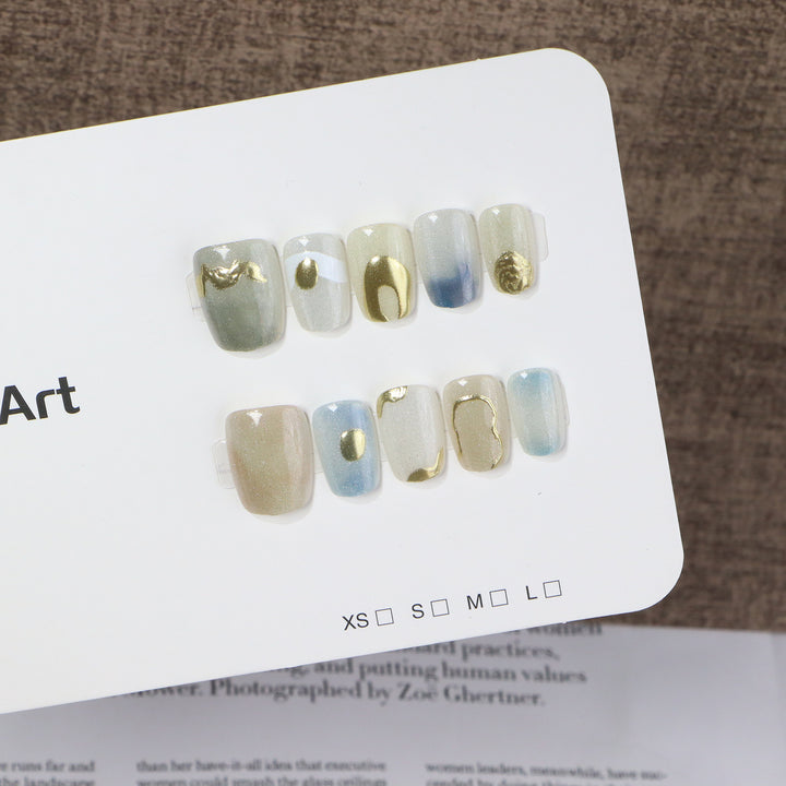 Artistic Marble Effect Press-On Nail Set Karnz