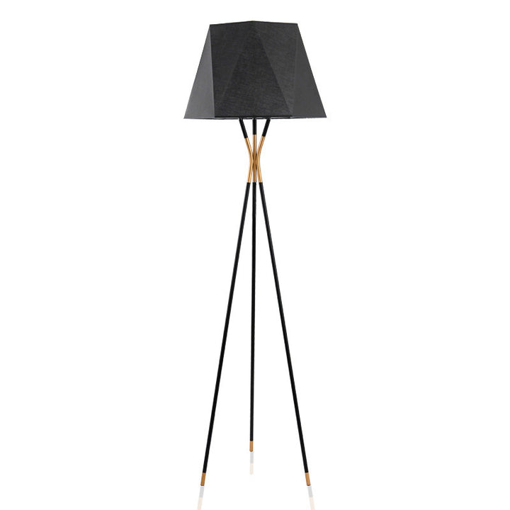 Moderne geometrische Stehlampe mit Dreibeinbasis