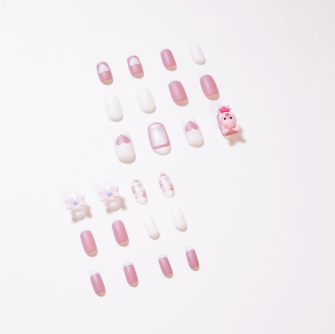 Künstliche Nagelkunst mit verspieltem Tier-Design Karnz