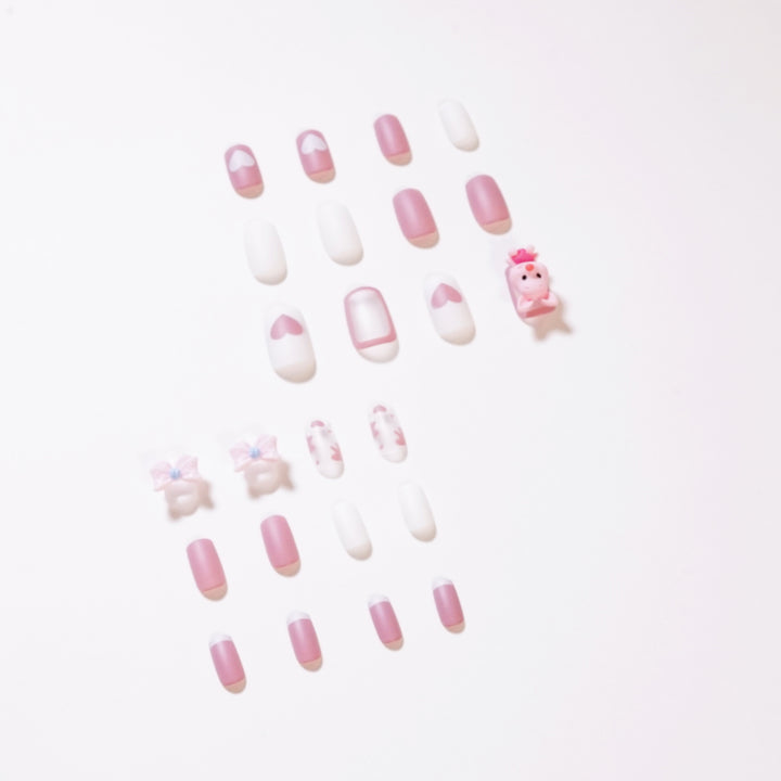 Künstliche Nagelkunst mit verspieltem Tier-Design Karnz