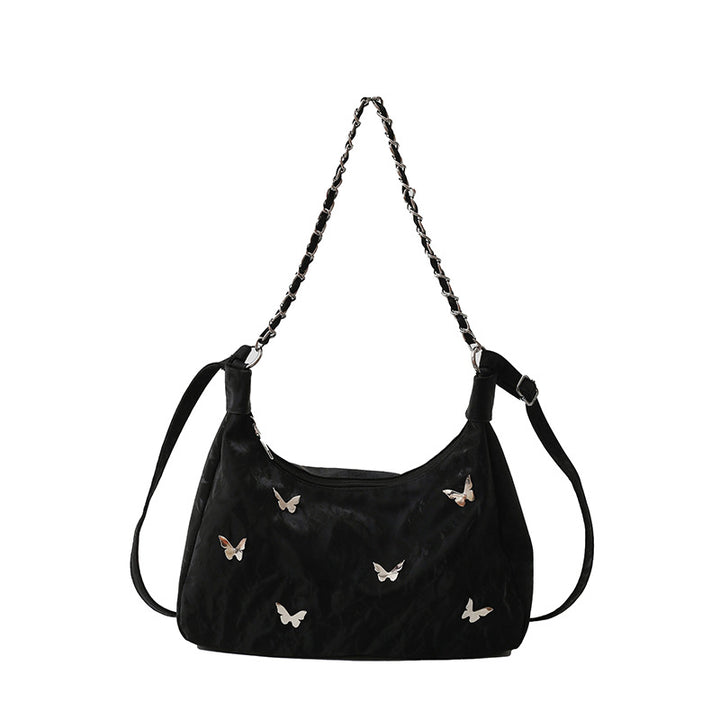 Schmetterlings-verzierte Schultertasche