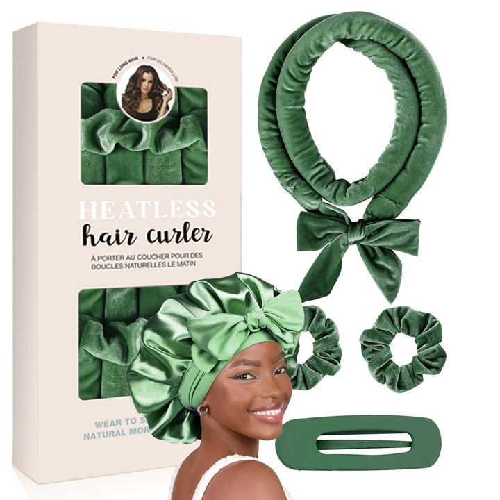Hitzefreies Satin-Haarlocken-Set