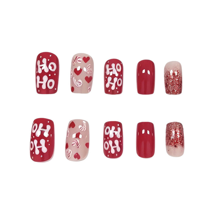Kreatives Weihnachtsnagelkunstdesign Karnz