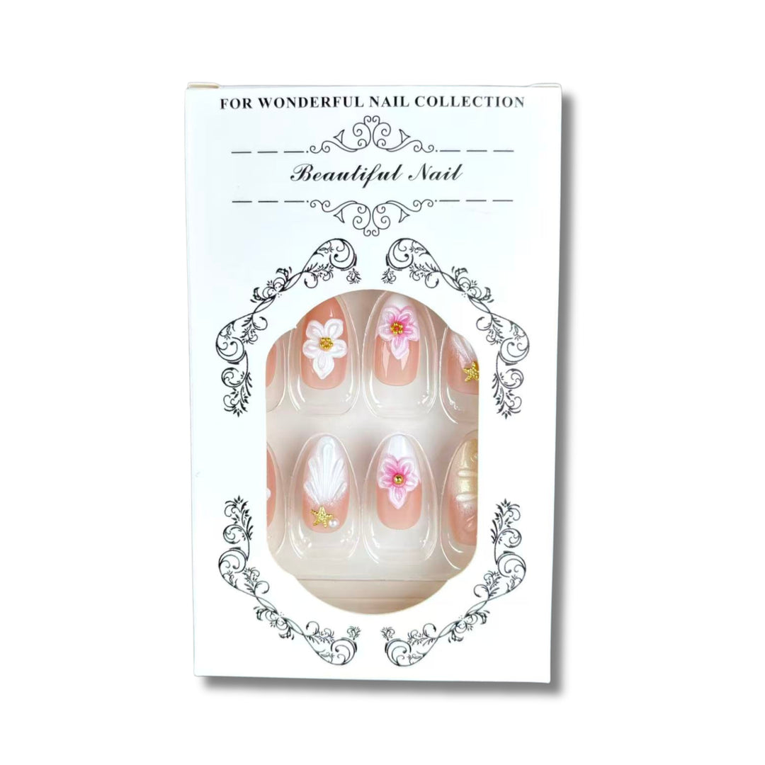 Blumen Kunst Press-On Nagelset