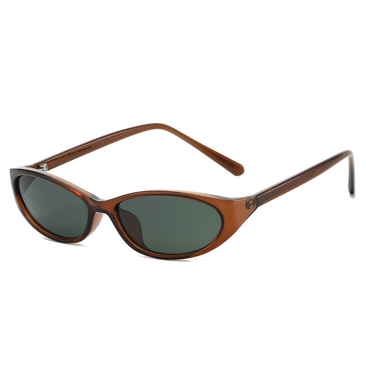 Cat-Eye-Fashion-Sonnenbrille mit dekorativen Akzenten Karnz