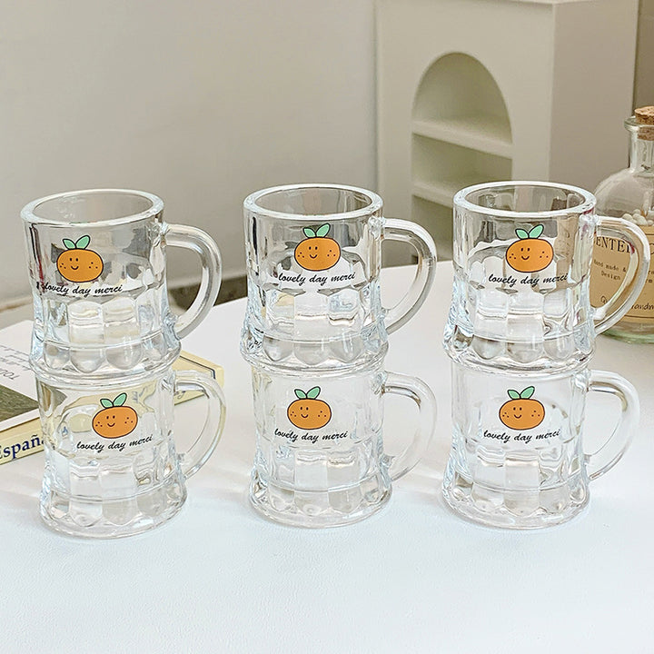 Keramiktassen Set mit Fröhlichem Orangendesign Karnz