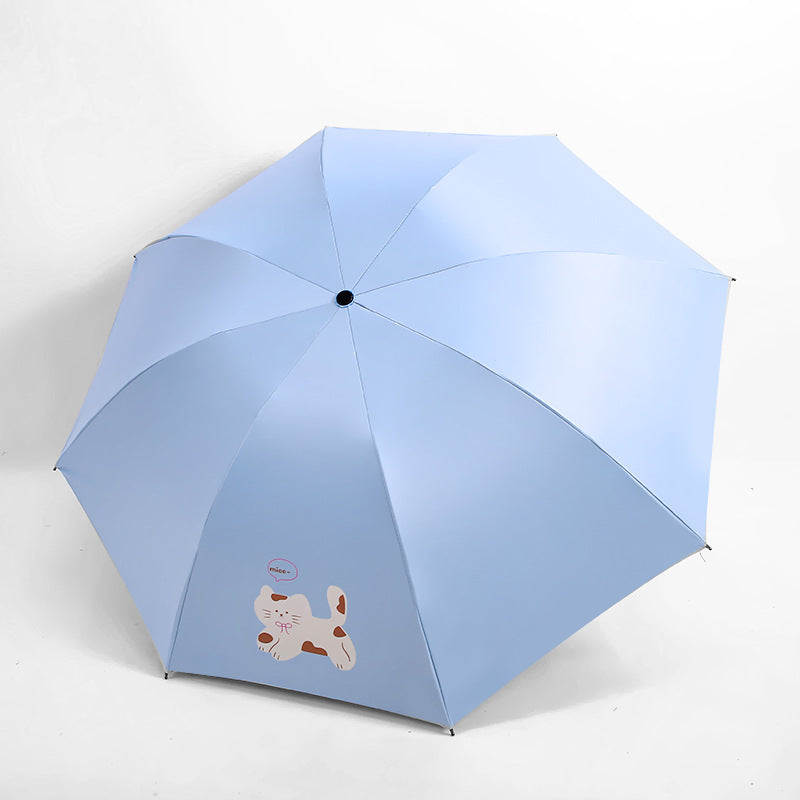 Damen Kinderfreundlicher Regenschirm mit lustigem Bärenmotiv Karnz