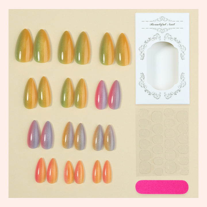 Gradient Tip Press-On Nails Karnz