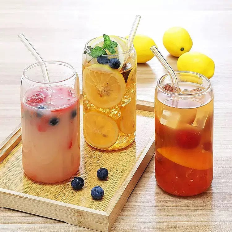 Damen Glas Trinkflasche Karnz