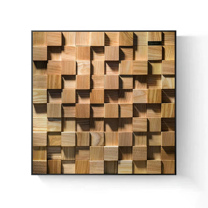 Holz Kubismus Wandkunst