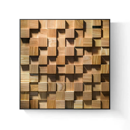 Holz Kubismus Wandkunst