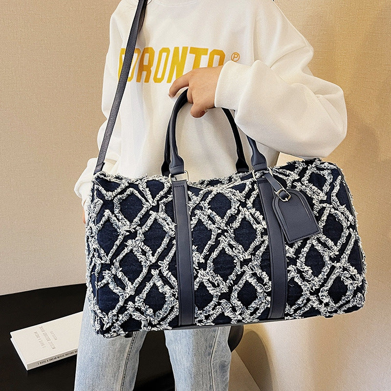 Strukturierter Muster Reise-Duffle-Bag Karnz