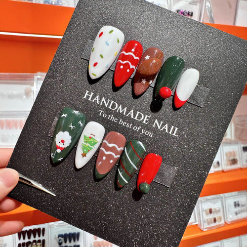 Künstlerisches Urlaubsthema Press-On Nagelkunst Set