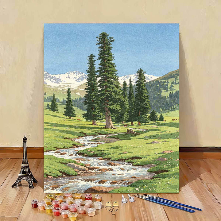 Scenic Nature Landscape Malen nach Zahlen Set Karnz