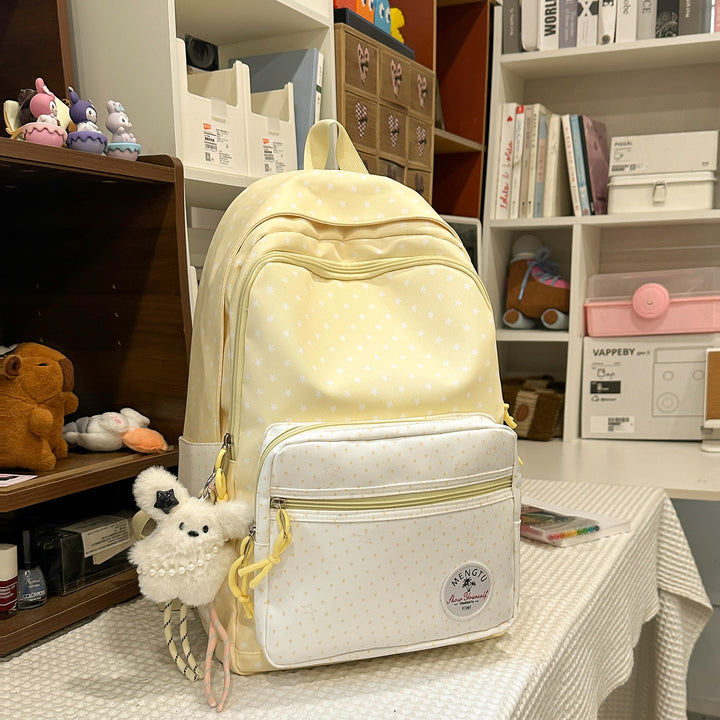 Verspielt Stern-Muster Schulrucksack Karnz