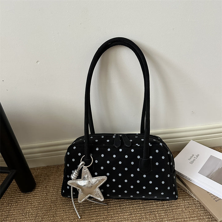 Punktemuster Retro Strukturierte Handtasche