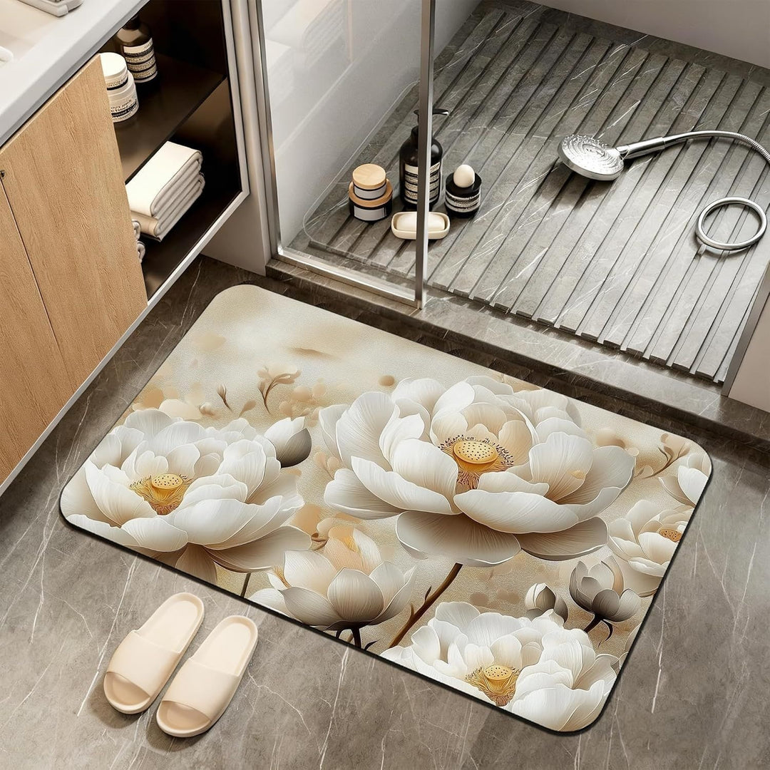 Abstract Marble Design Badematte