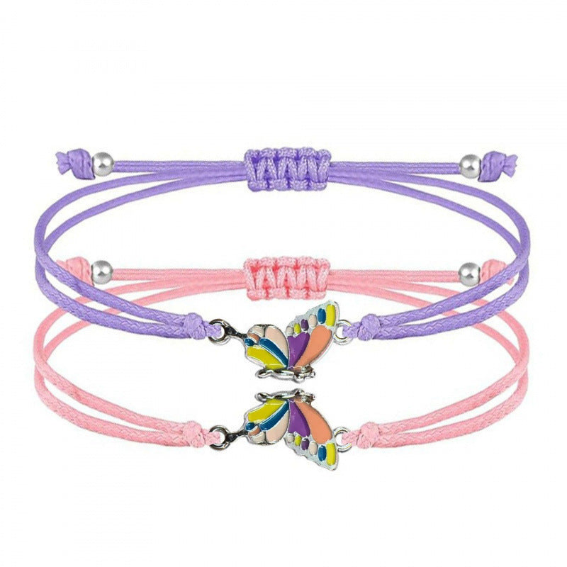 Butterfly Charm Halskette und Armband Set Karnz