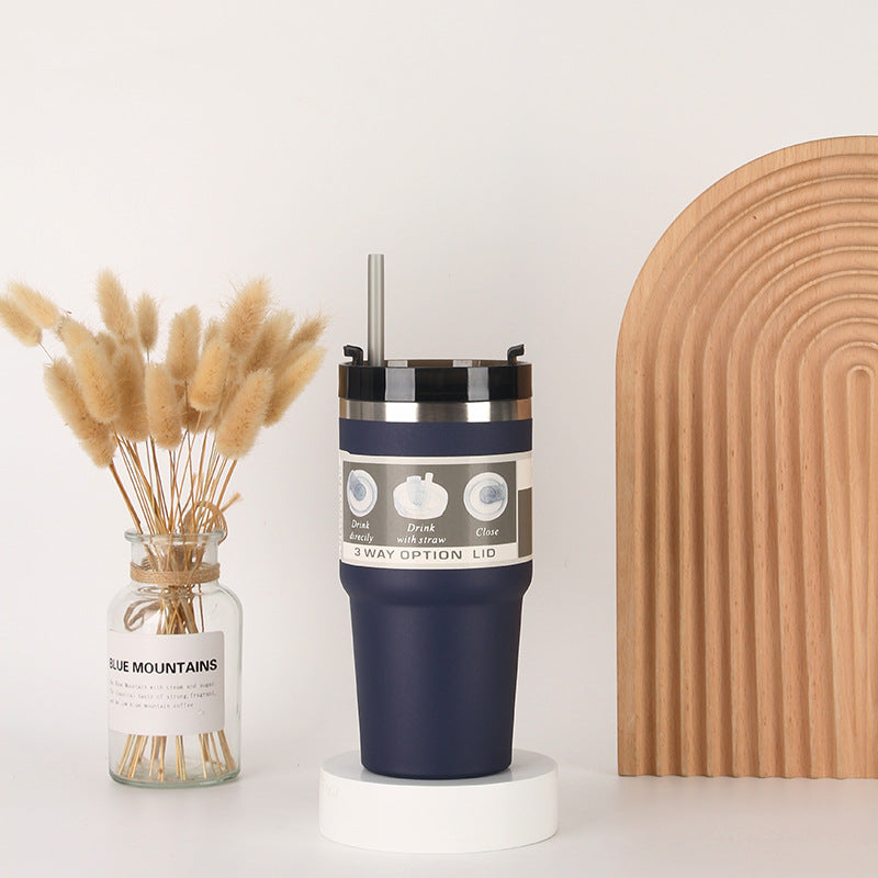 Unisex Isolierter Trinkbecher mit integriertem Strohhalm Karnz
