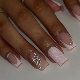 Elegante Lange Acryl Nagelverlängerungen Karnz