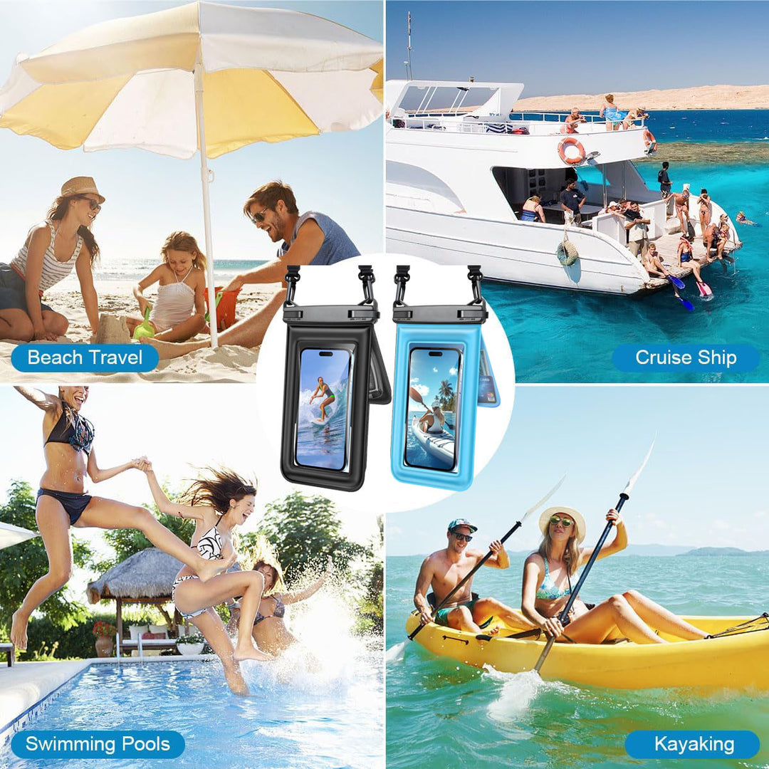 Wasserdichte Smartphone-Tasche mit Transparenter Front Karnz