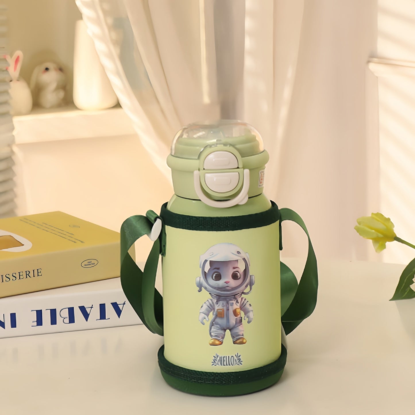 Damen Isolierte Trinkflasche mit kinderfreundlichem Design und verstellbarem Tragesystem Karnz