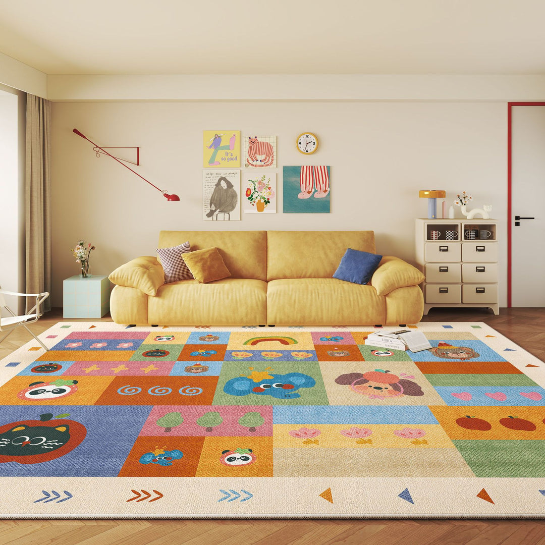 Vintage-inspirierter geometrischer Teppich Karnz