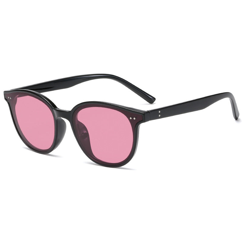 Damen runde Sonnenbrille mit stilvollem Design und UV-Schutz Karnz