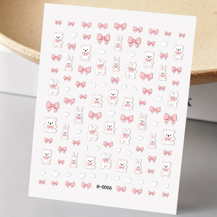 Niedliche Hunde-Themen-Nagelkunst-Sticker