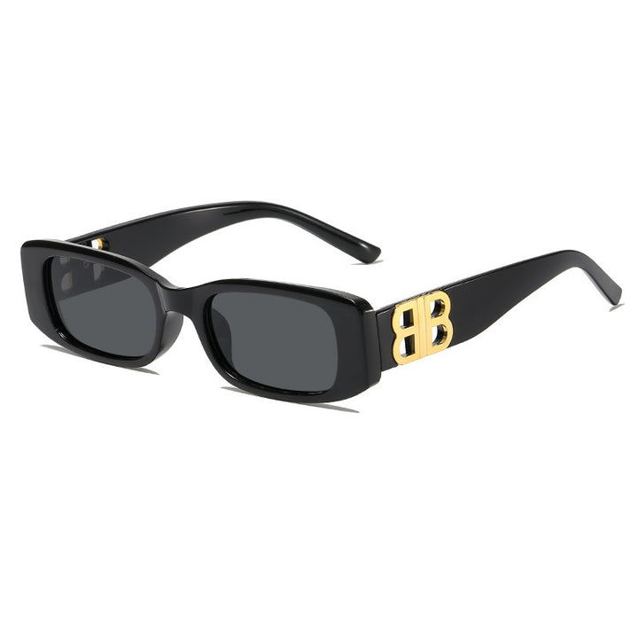 Damen Modische Rechteckige Sonnenbrille Karnz