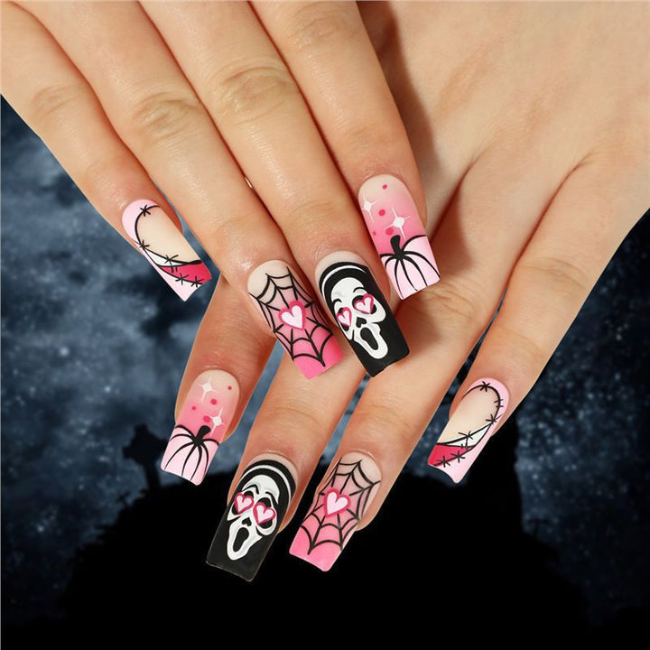 Künstlerische Halloween-Themen Press-On Nail Extensions Karnz