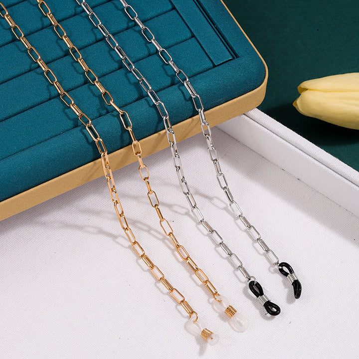 Elegante Perlen Brillenhalter Kette Karnz