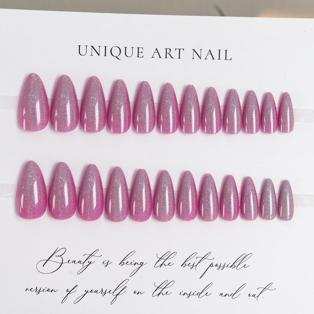Glossy Stiletto Press-On Nagelkunst