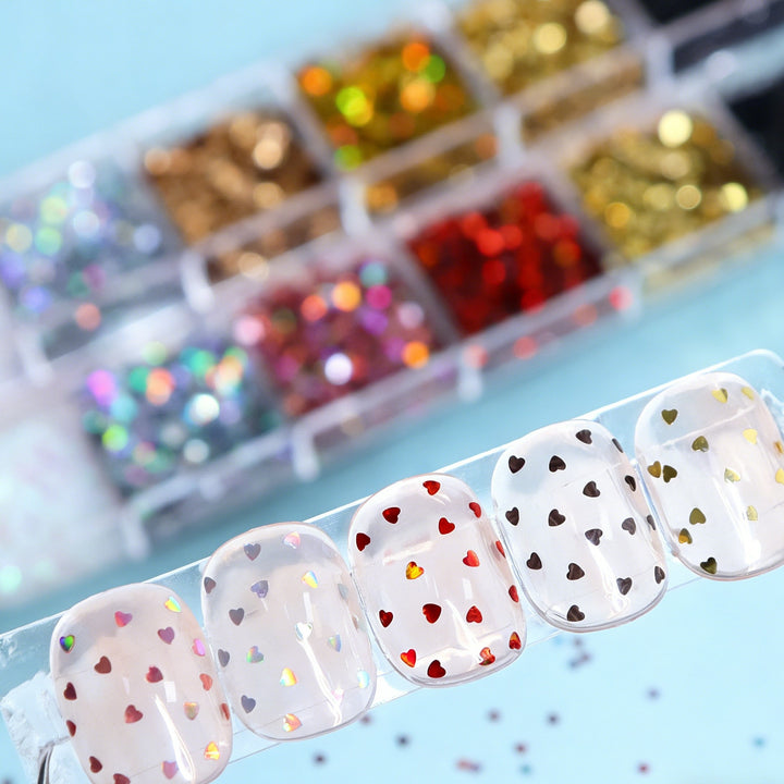 Nagelkunst Glitter- und Dekorationsset