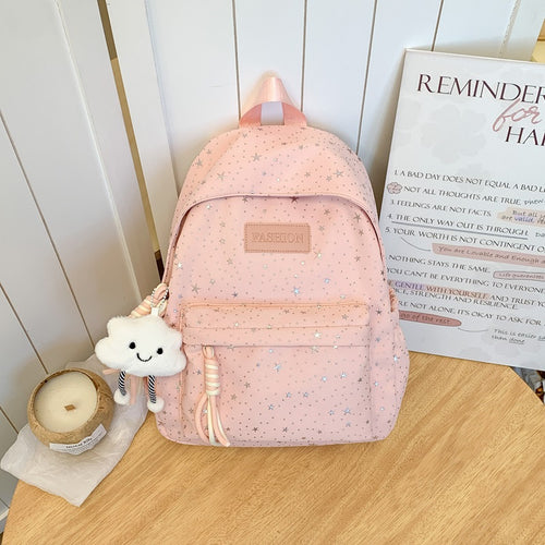 Stylischer Rucksack mit Sternmuster