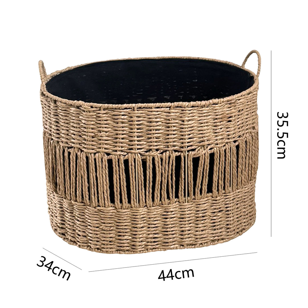 Aufbewahrungskorb mit elegantem Fransen-Design Karnz