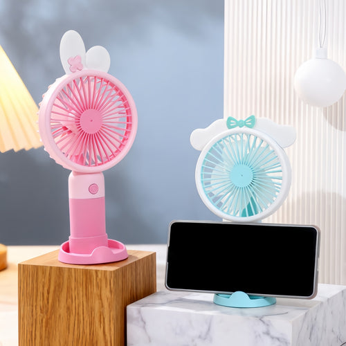 Damen Tragbarer Handventilator mit verspieltem Katzenmotiv Karnz