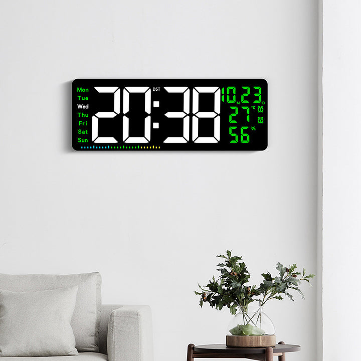 Digitaler Alarmwecker mit großem LED-Display und Wetterdaten Karnz