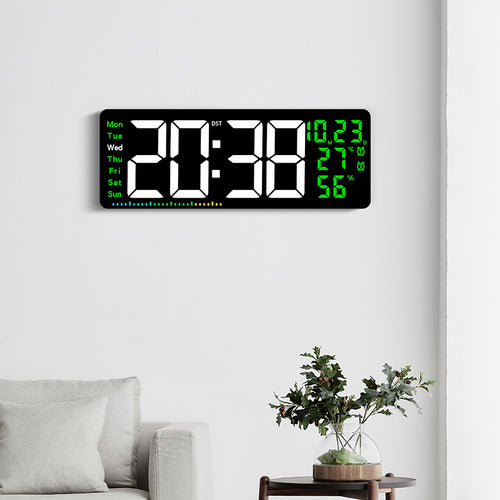 Digitaler Alarmwecker mit großem LED-Display und Wetterdaten Karnz