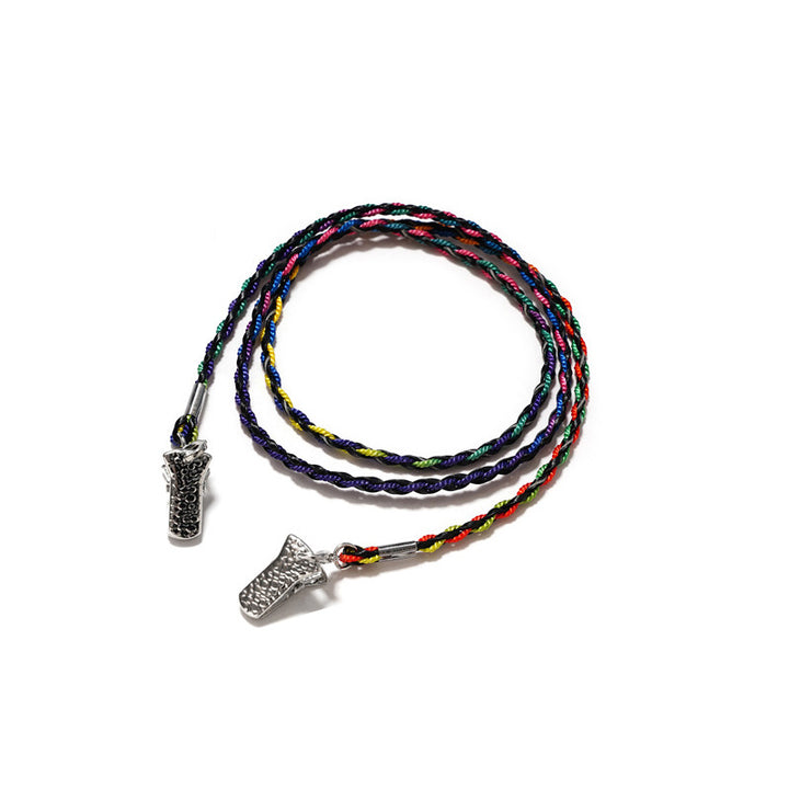 Geflochtener Leder-Brillenband Karnz