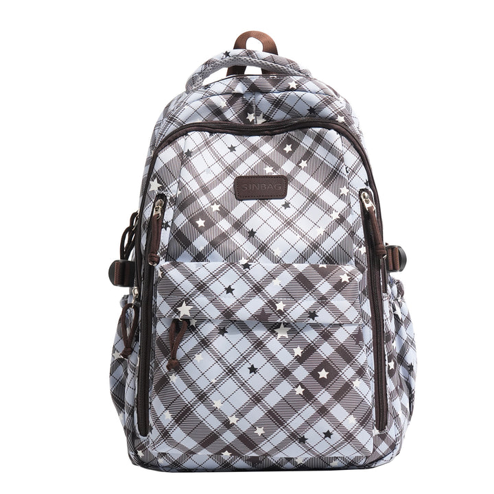 Kariertes Muster Rucksack Karnz