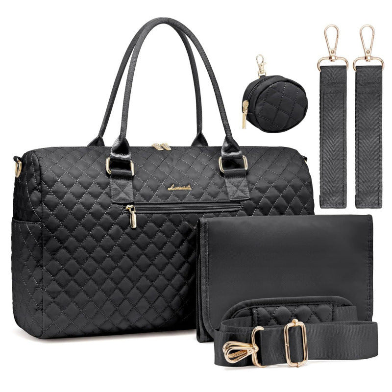 Elegante gesteppt Reis Tragetasche Set Karnz