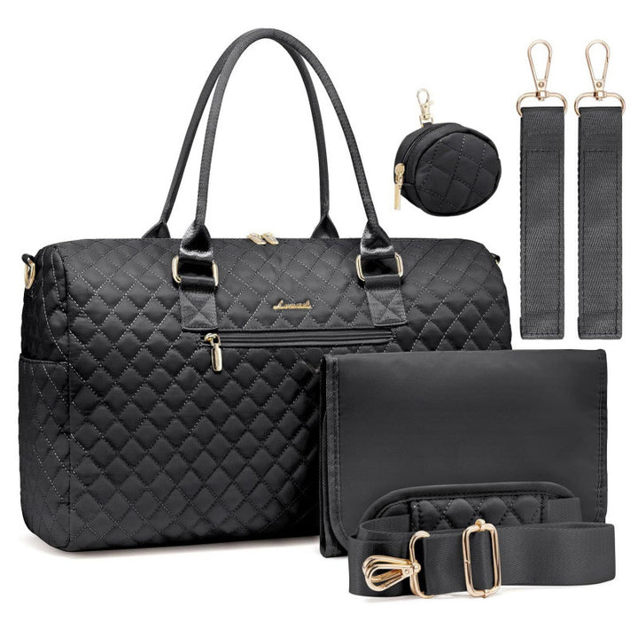 Elegante gesteppt Reis Tragetasche Set Karnz
