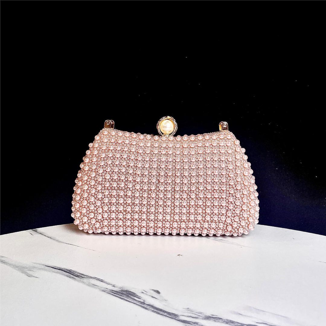Perlenbesetzte Abendhandtasche