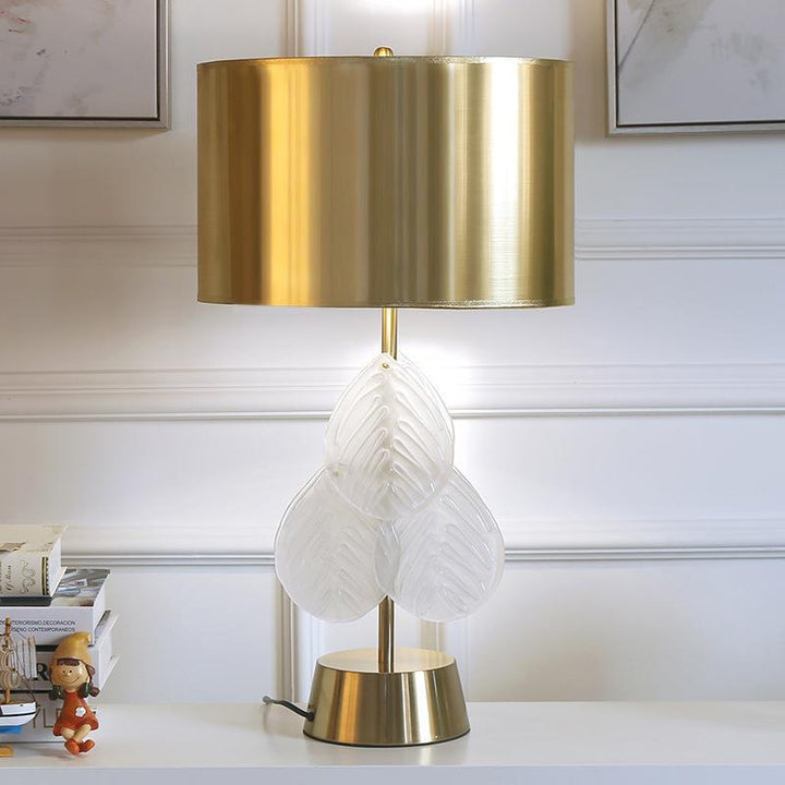 Elegante blattförmige Tischlampe