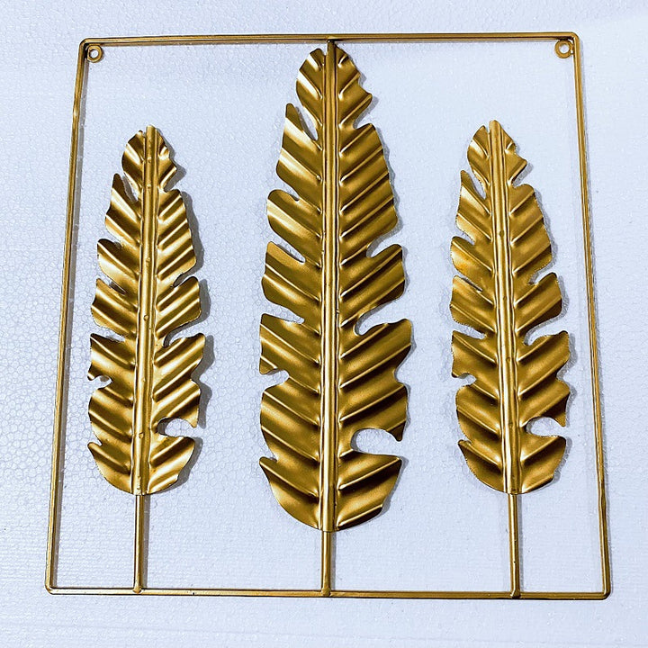 Dekorative Metall-Wandkunst mit Blätterdesign Karnz